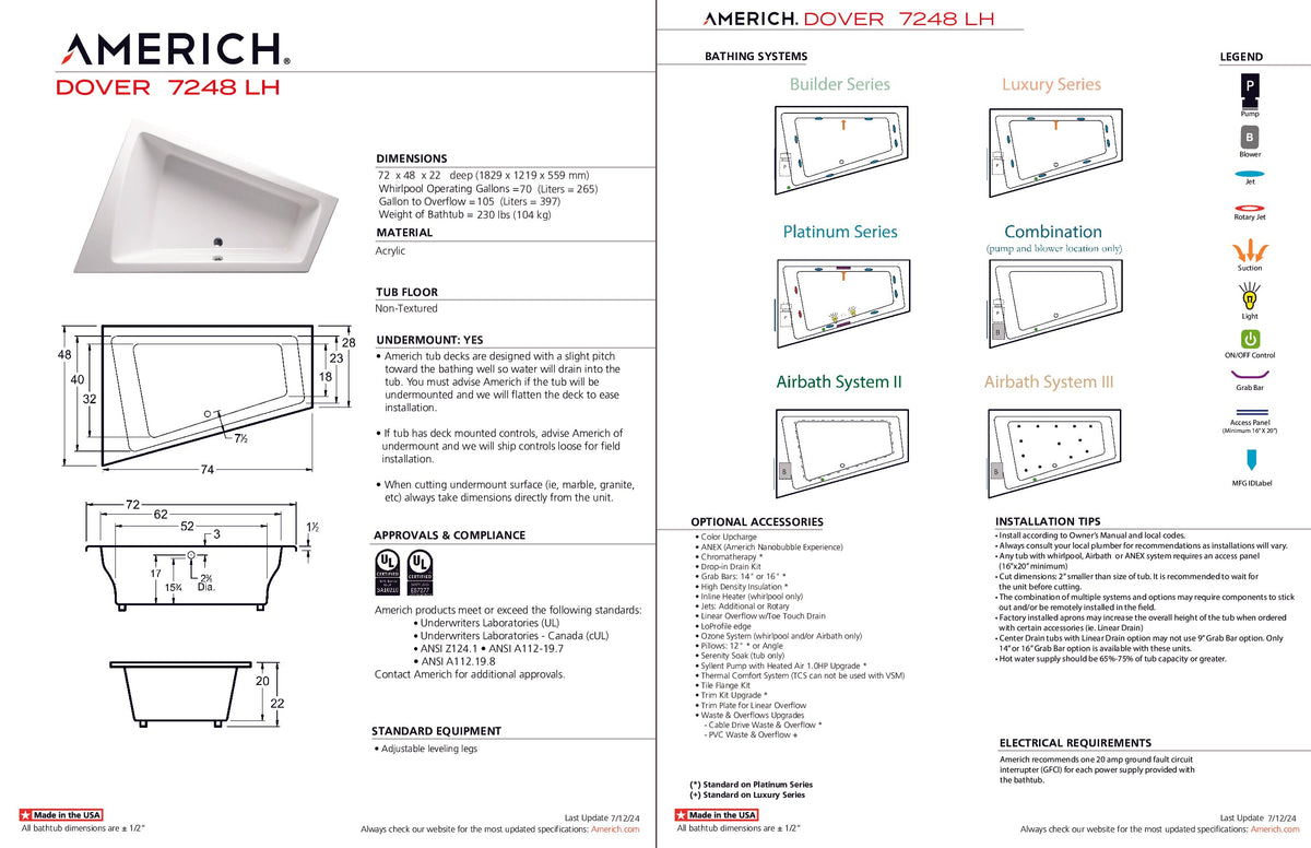 Dover 7248 Left Hand