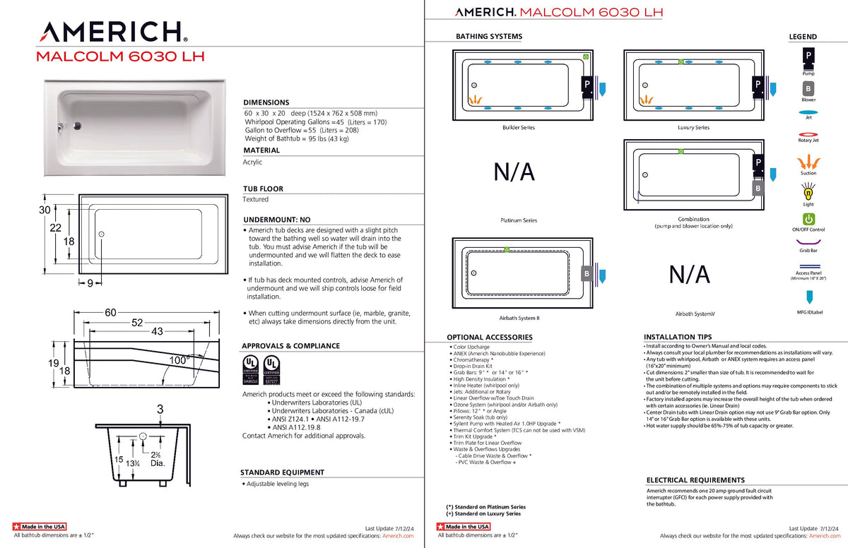 Malcolm 6030 Left Hand