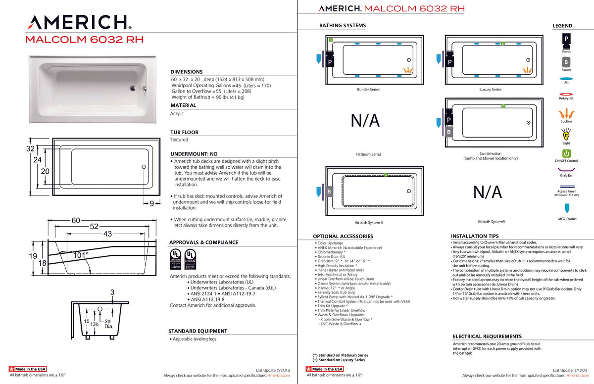 Malcolm 6032 Right Hand